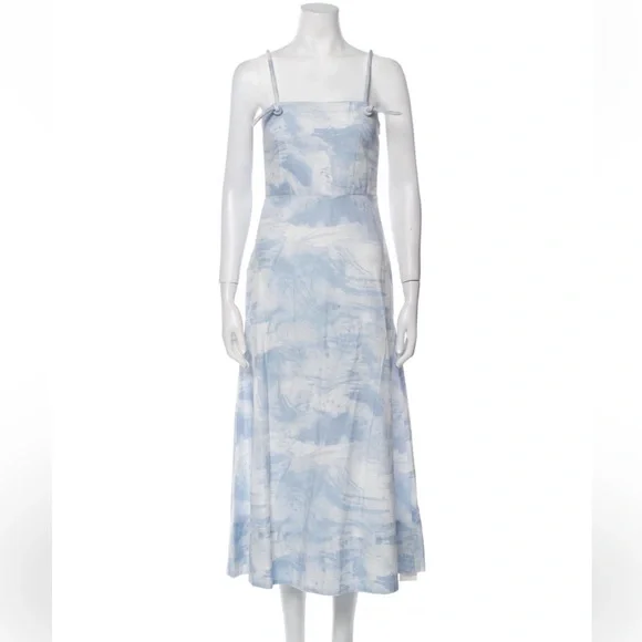 FOEMINA Alice Dress Cirrus Print Icy Blue - Picture 4 of 12